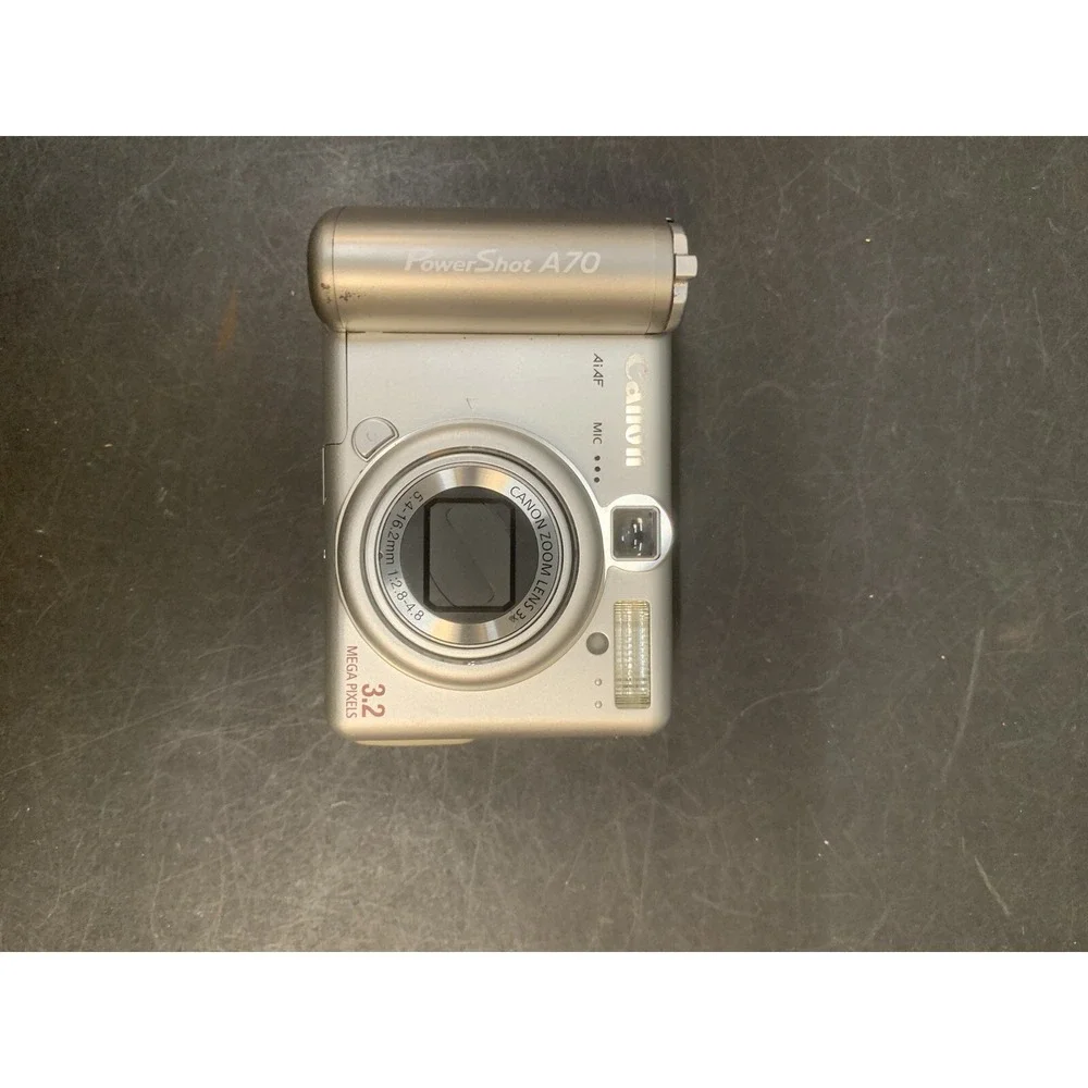 Canon PowerShot A70 3.2MP Compact Digital Camera Silver, No Memory Card